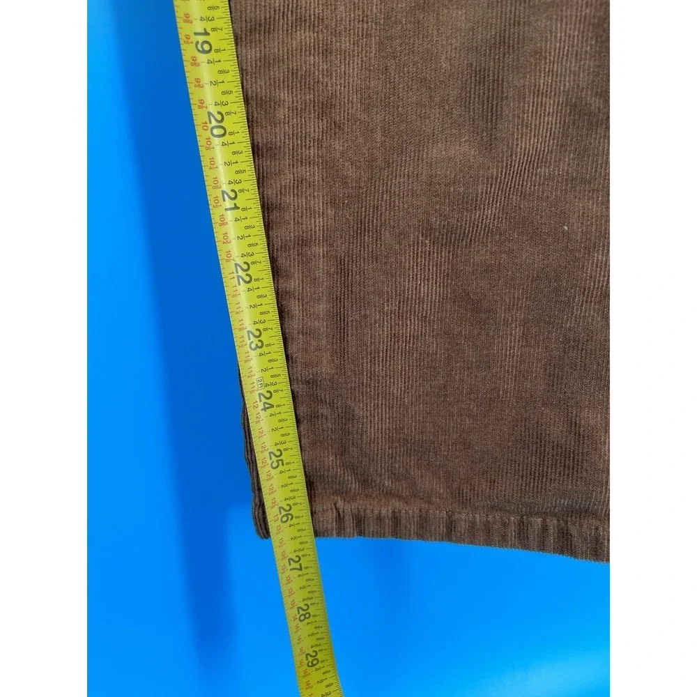 Peter Millar Mens Brown Corduroy‎ Pants Approx 34 Stretch 5 Pocket